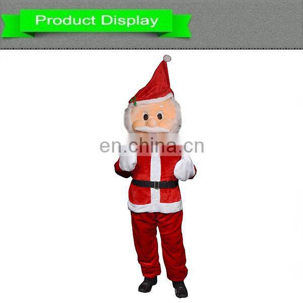 santa clause mascot/santa plush suit/advertising christmas santa
