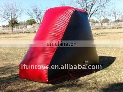 14'Lx16'Wx5'H airtight inflatable paintball-X shape