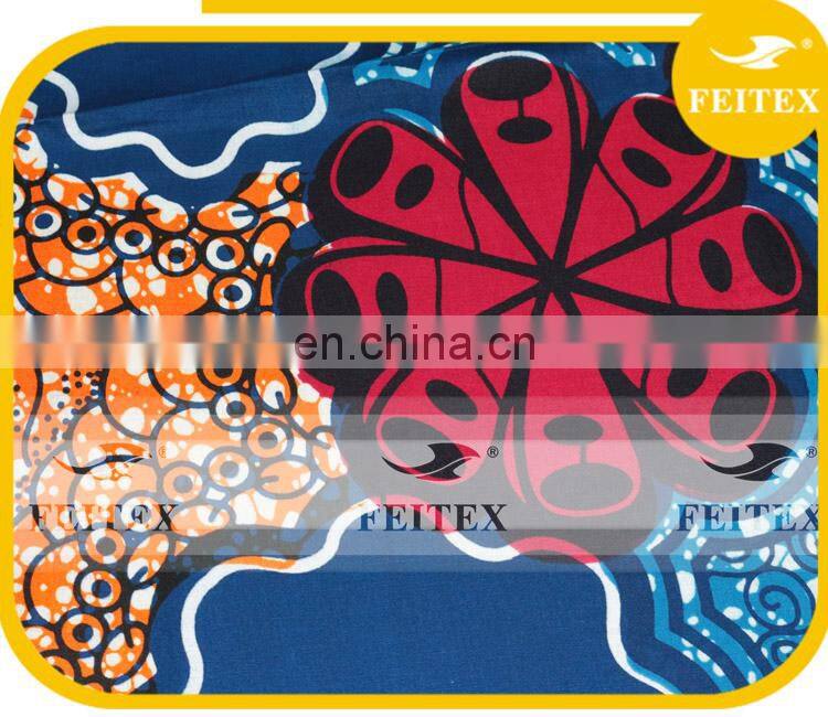2015 Fashion african wax fabric wholesale embroidery print dress fabric for occasion