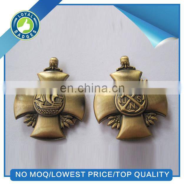 3D die casting medal hanger with ribbon