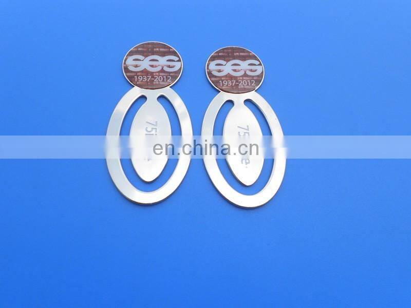 Promotion gift soft PVC paperclip bookmarks with 3D logo