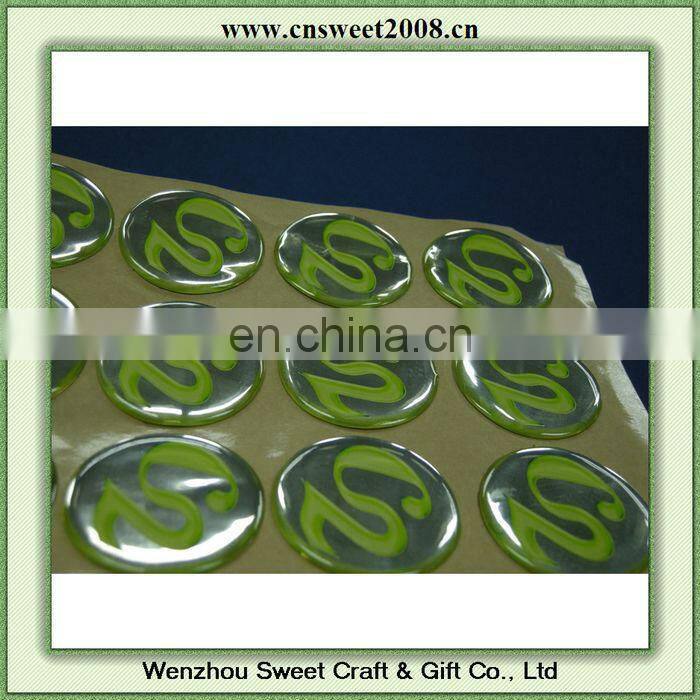 3d epoxy dome stickers