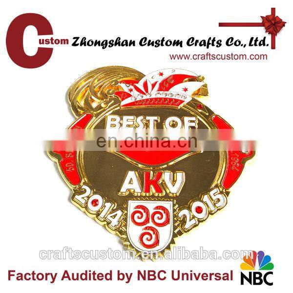 factory custom Running Santa Christmas medal