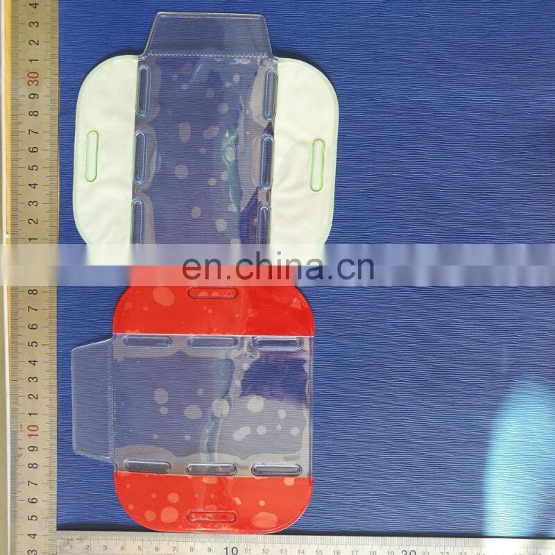 Clear Vinyl Ski Pass Vertical ArmBand Badge Holder