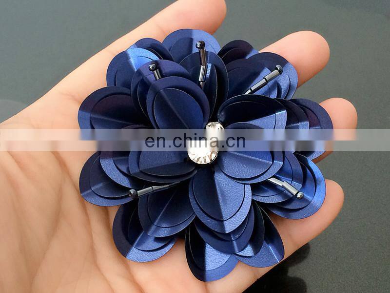 Wholesale Customized Pearl Rhinestone Sequin Flower Patches