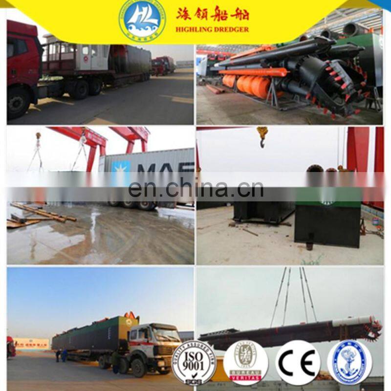 Highling Manufacturer River Cutter Suction Dredger (Solid Sand Capcity 160m3/h,Depth 8 m)