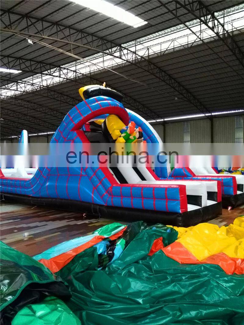 Kids Mobile air space theme assault inflatable obstacle course for sale