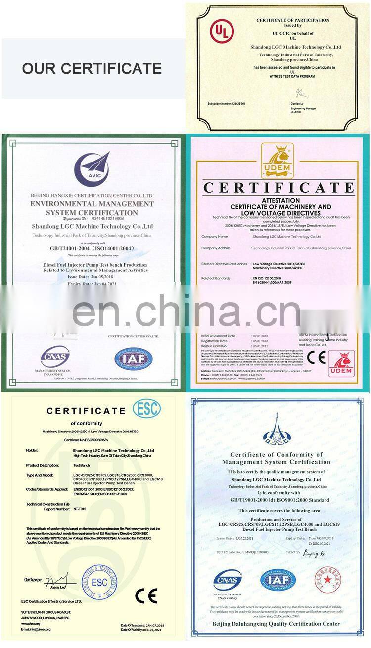 BCS815A EUI EUP HEUI Common rail injector pump test bench