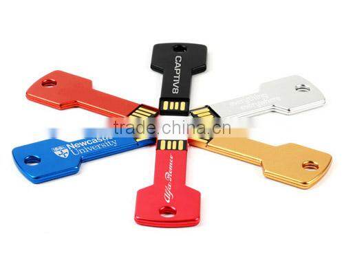 aluminium usb flash memory with a key ring