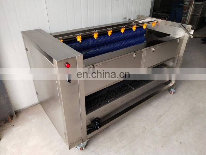 hot selling vegetables brush peeler machine washing peeling machine Nigeria cassava roller peeler machine