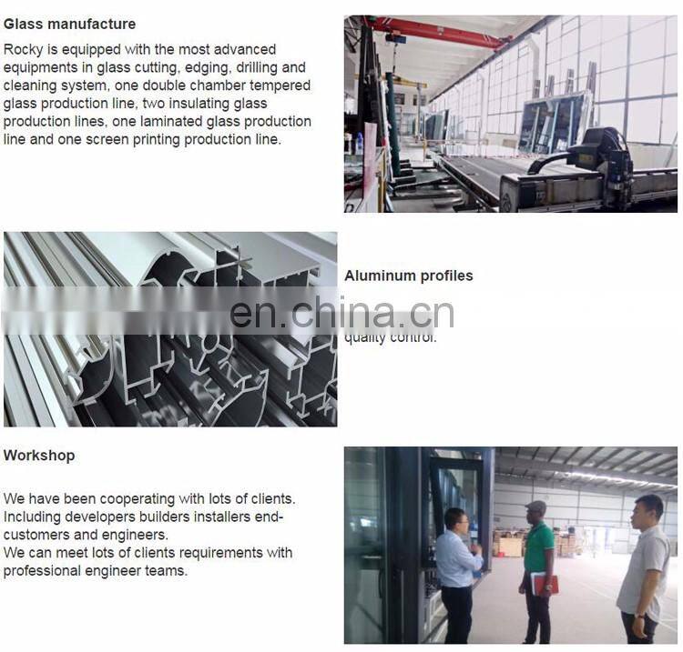 Cheap price aluminum sliding glass window with roller shutter