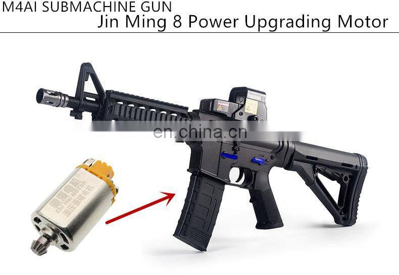 ChiHai Motor Yellow 460 speed upgrade kinetic energy Motor M4A1 DIY Mini Gun Model For Collection Metal Gift of metal gear
