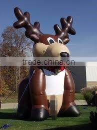 new design pvc material giant inflatable reindeer for Christmas decoration