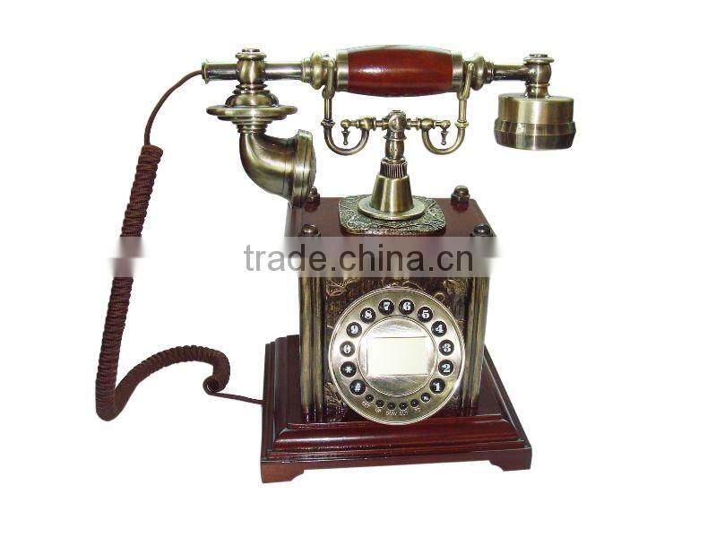 Elegant Wooden antique telephone,retro phone