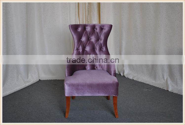 wood legs with fabric dining chairs