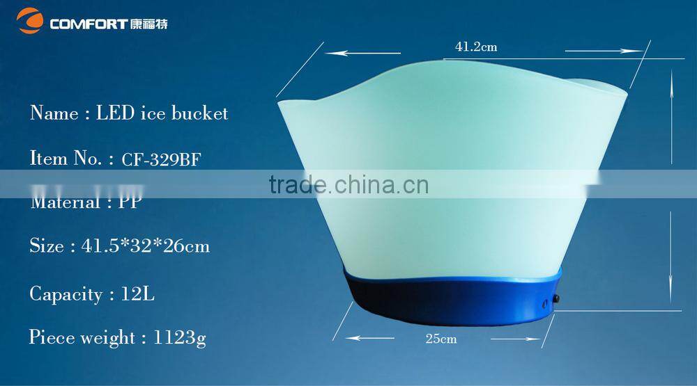 Large Beer Custom Clear Bulk Acrylic PS led Plastic Ice Bucket