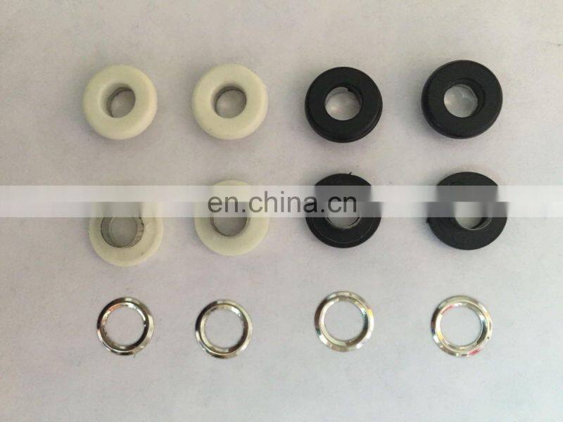 High quality swimwear leather military custom garment rubber combined brass hoodie eyelet/grommets