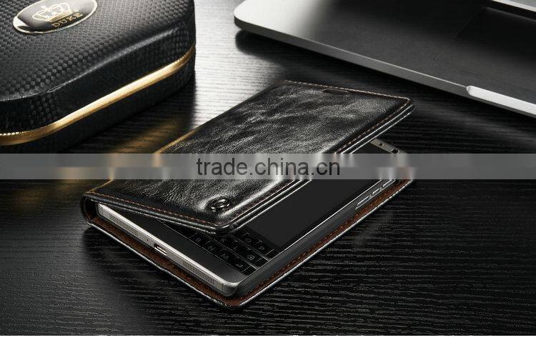 for Blackberry Passport 2 case, book style leather flip case for Blackberry Passport 2