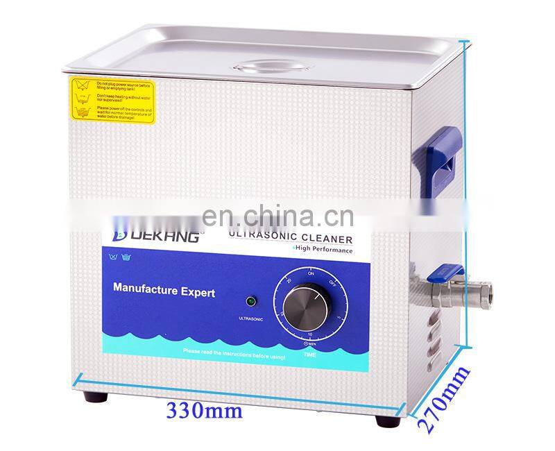 Dekang 10L Stainless Steel Watches Washer Ultrasonic Parts Sonic Cleaner