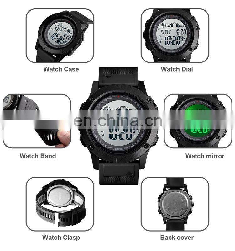 Skmei 1476 Digital Chronograph Resin Strap Camouflage Military Sport Montre Homme Men's Countdown Watch