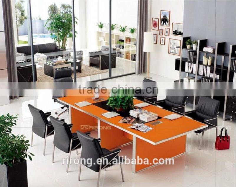 Commercial office furniture conference room with tempered glass