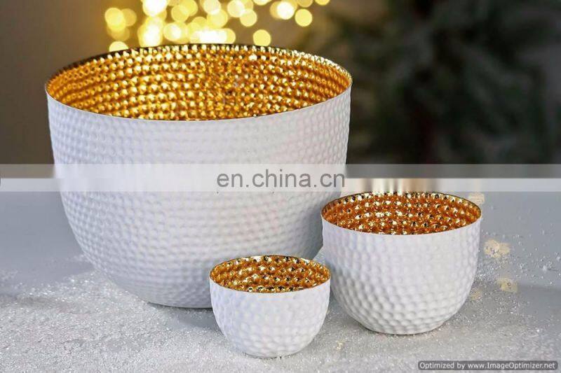 copper plated candle jar with lid