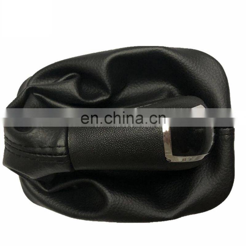 Car Accessories 6 Speed Cool Leather Gear Shift Knob Gaiter Boot For Skoda
