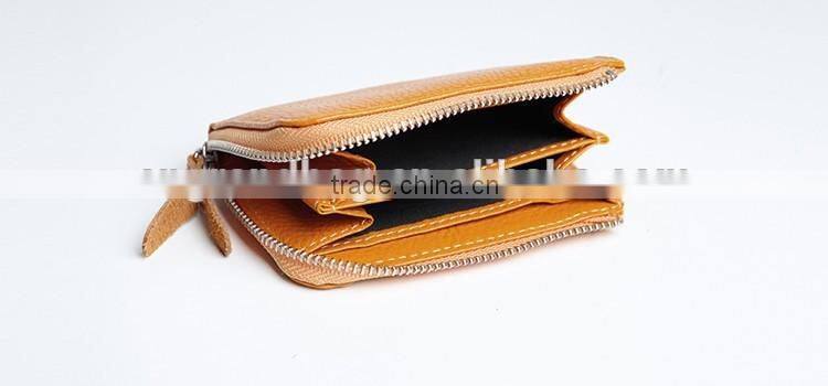 2016 pebbled leather mini card holder wallet with front card slot for women for men
