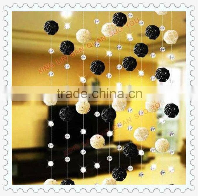 outdoor handwoven natural rattan ball light