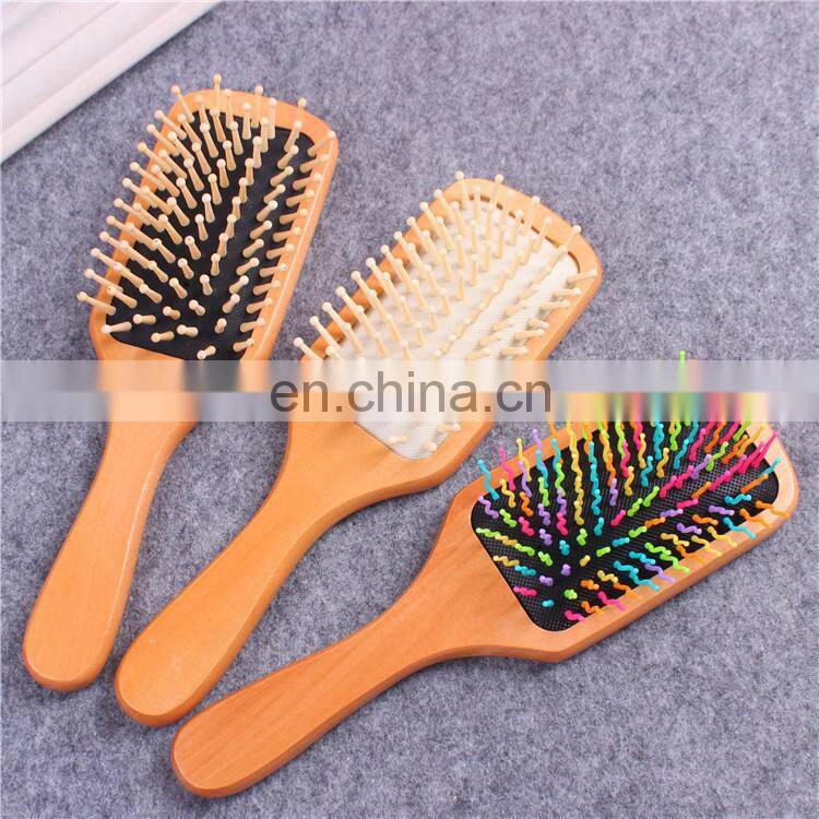 Wooden Bamboo Hair Brush Improve Hair Growth Wood hairbrush Prevent Hair Loss Anti-static Comb