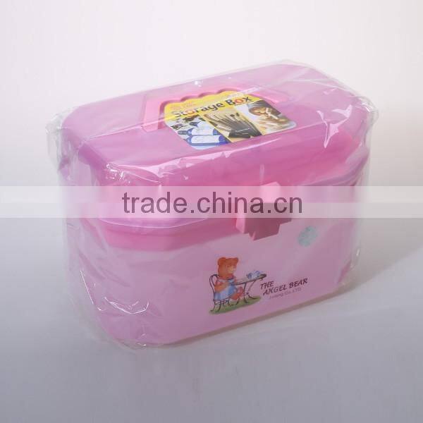Pink Clear Plastic Family Healthy Box