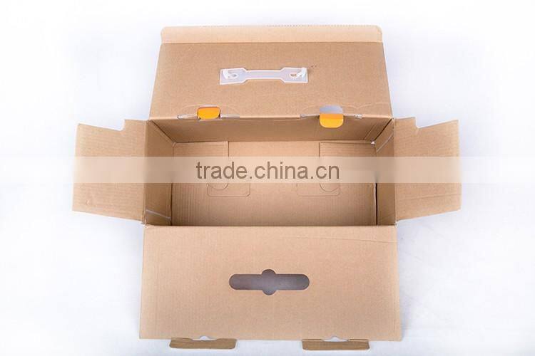 Custom Printed Folding black cardboard corrugated carton box
