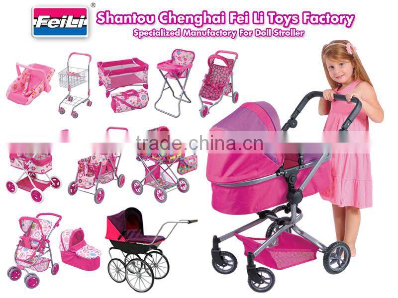 Feili doll girl toy china kid toys china toy factory folding iron doll bed