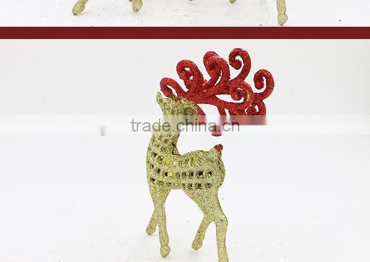 Christmas Tree Ornaments Sticky Powder Santa Elk Enfeites De Natal Adornos Navidad Craft Christmas Tree Decoration Wholesales