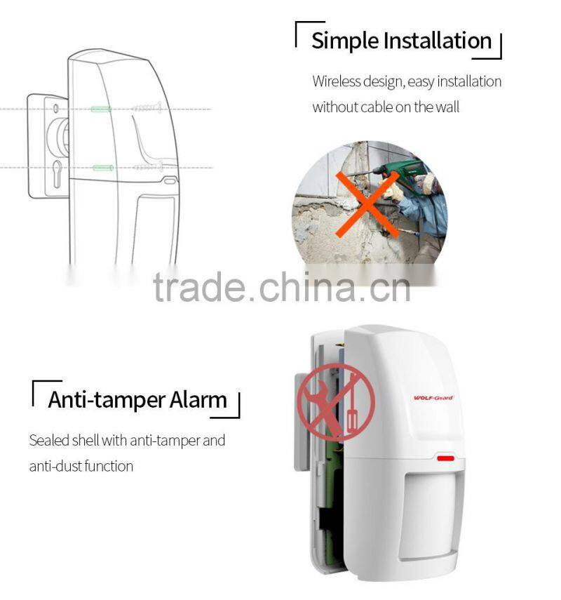 Smart Wireless PIR Detectors Alarm for home alarm system
