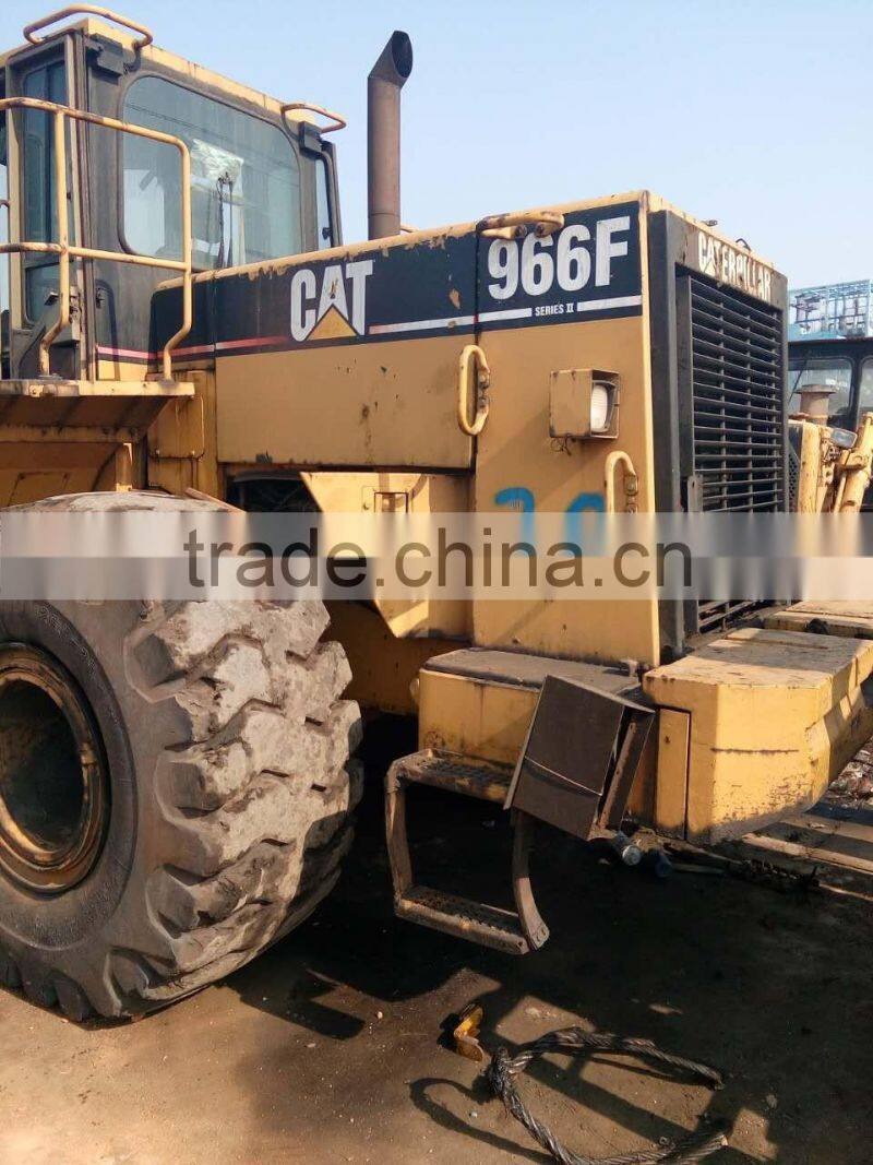 used excellent wheel loader cater 966G imported from USA in shanghai