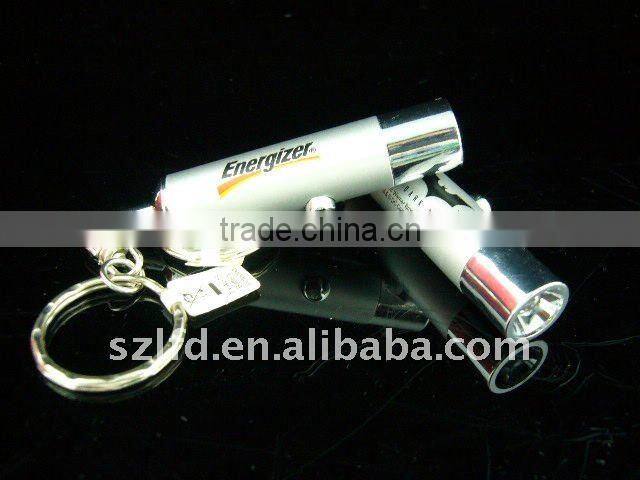 min led flashlight keychain,led metal torch keychain,led keychain light for promotional gifts,custom logo le d keychain ,