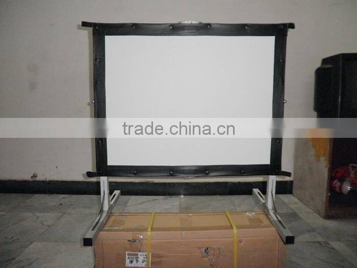 BW Remote Control Wall Mount Fixed Frame Screen/Electric Projection Screen