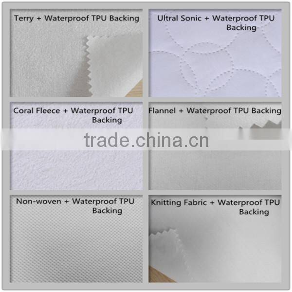 Hypoallergenic Soft Cool Bamboo Jacquard Waterproof Mattress Protector Vinyl Free