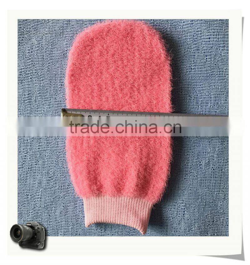 2016 plastic massage bath scrub glove