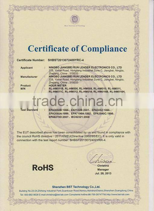 LED HOUR METER VOLATILE MEMORY LOW & HIGH CHARGE WARNING