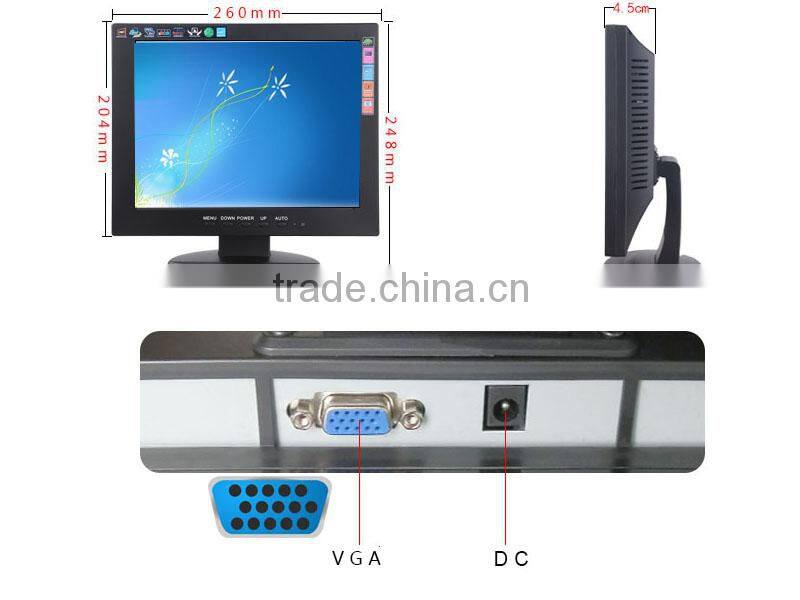 DTK-1088 Good Quality Square Screen 10 Inch LED Monitor