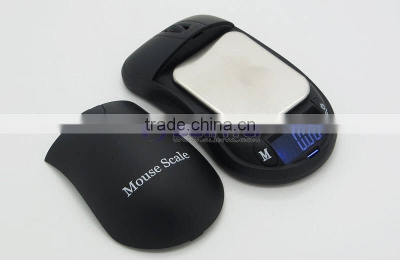 5.3 x 5.2cm Metal Tray 500g x 0.1g Gold Platinum Mouse Electronic Scale