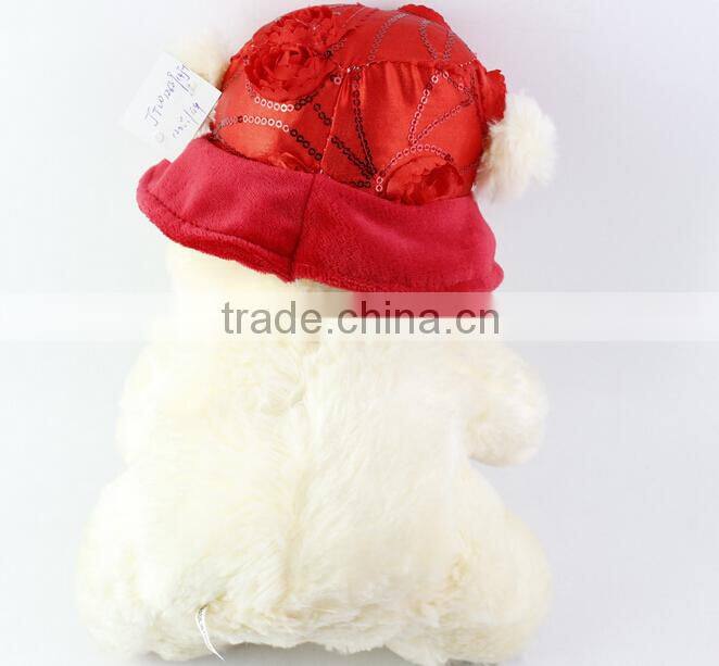 Valentine's day stuffed animal toys plush bear with a heart, plush teddy bear with heart