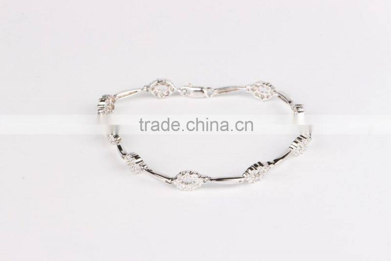 Charming wholesale jewelry 925 sterling silver bracelet jewelry with