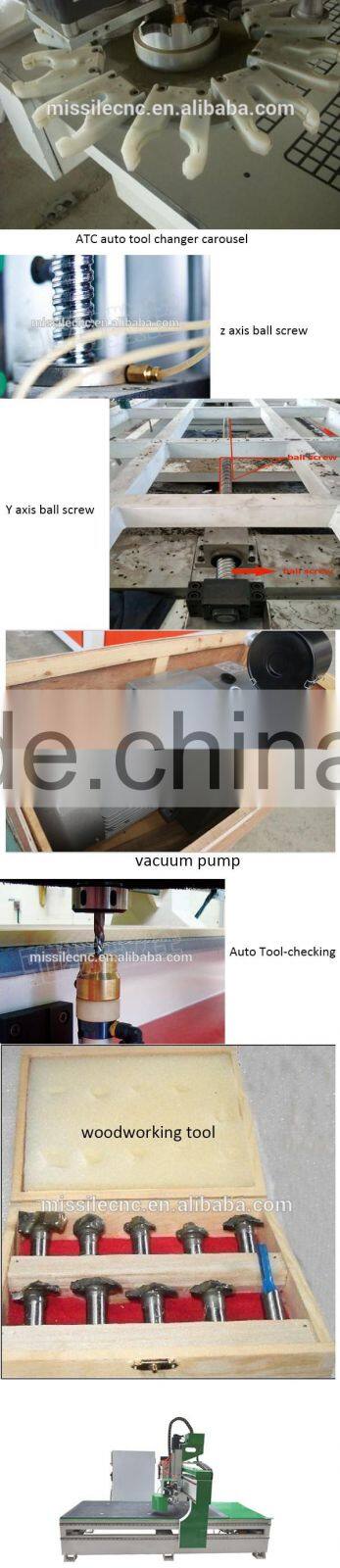 2016 high precise 9kw 1325 cnc router with auto tools changer