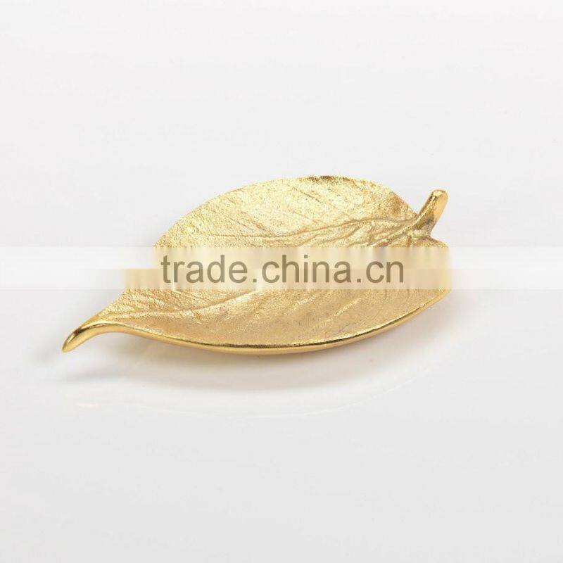 Aluminum Leaf Gold Tray