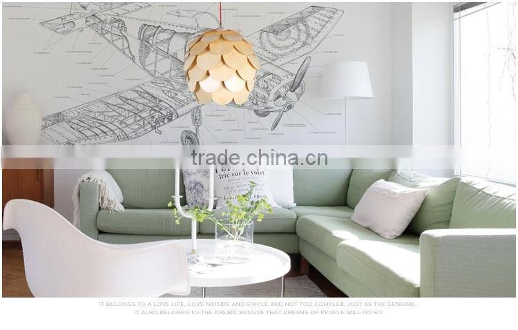 Modern creative style elegant wooden pendant lamp/lighting JK-8005B-32 LED pendant light