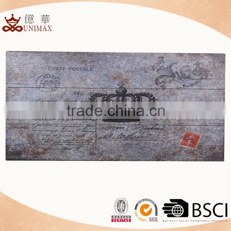 New crown decal wooden wall sign with hot sale