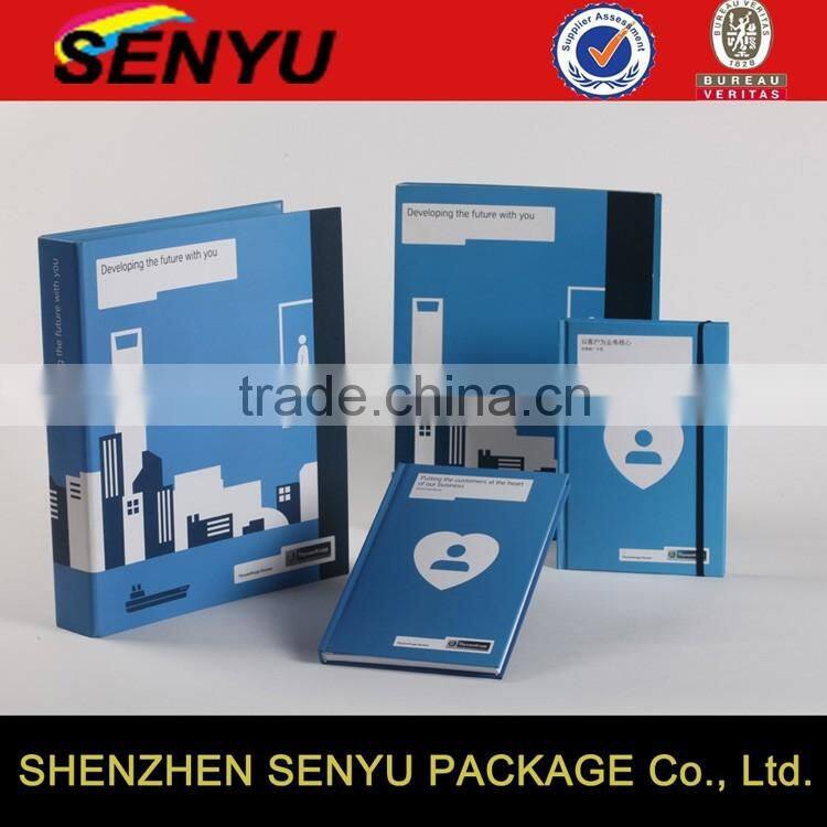 Four Color Printing White Folding Paper box for notebook